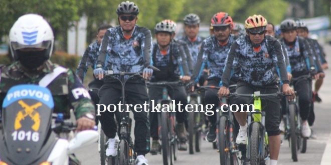 Komunitas 1016 Club Cycling Kodim 1016 Palangka Raya Gelar Gowes Bersama