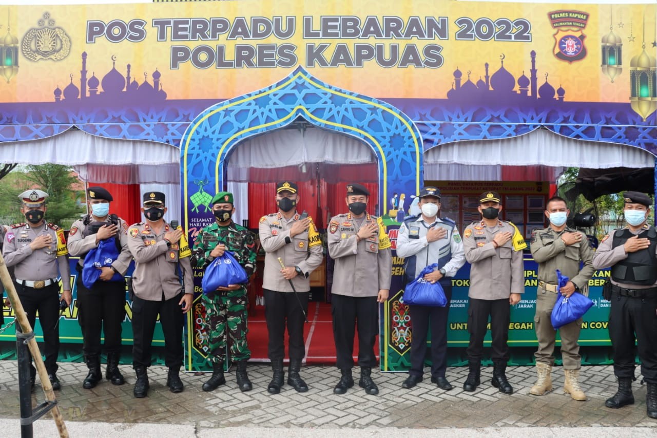 Polres Kapuas Himbau Pemudik Tujuan Kalteng-Sel Untuk Hati-Hati