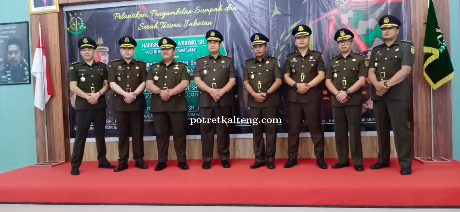Kepala Kejari Kapuas Pimpin Serah Terima Jabatan di Lingkungannya