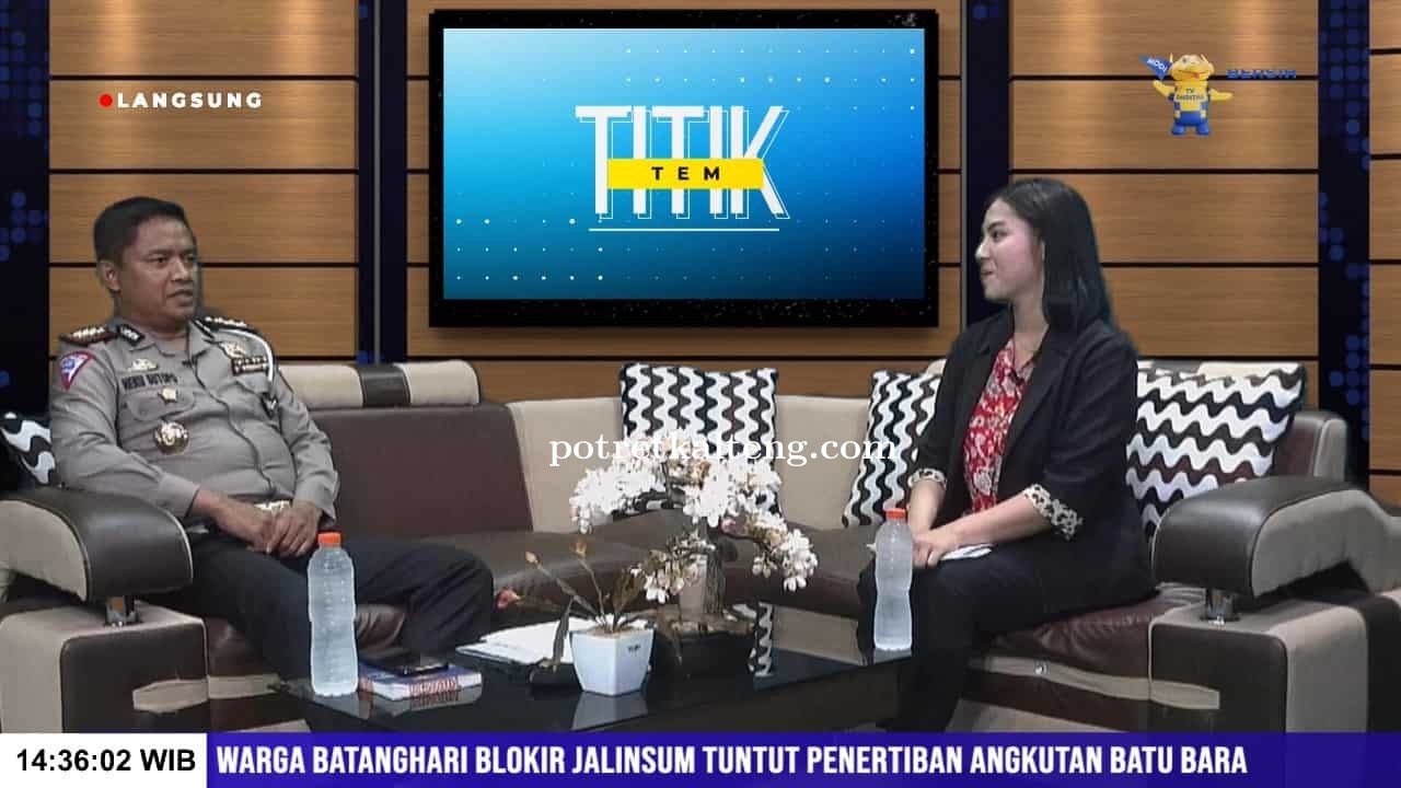 Hadir di Acara Televisi, Dirlantas Polda Kalteng Ajak Masyarakat Bijak Berlalu Lintas