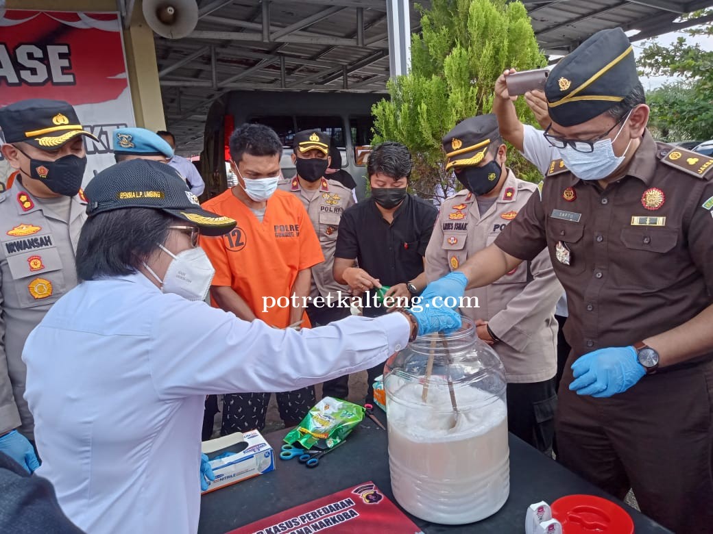 Sebanyak 18,12 gram Sabu Dimusnahkan Polres Gunung Mas