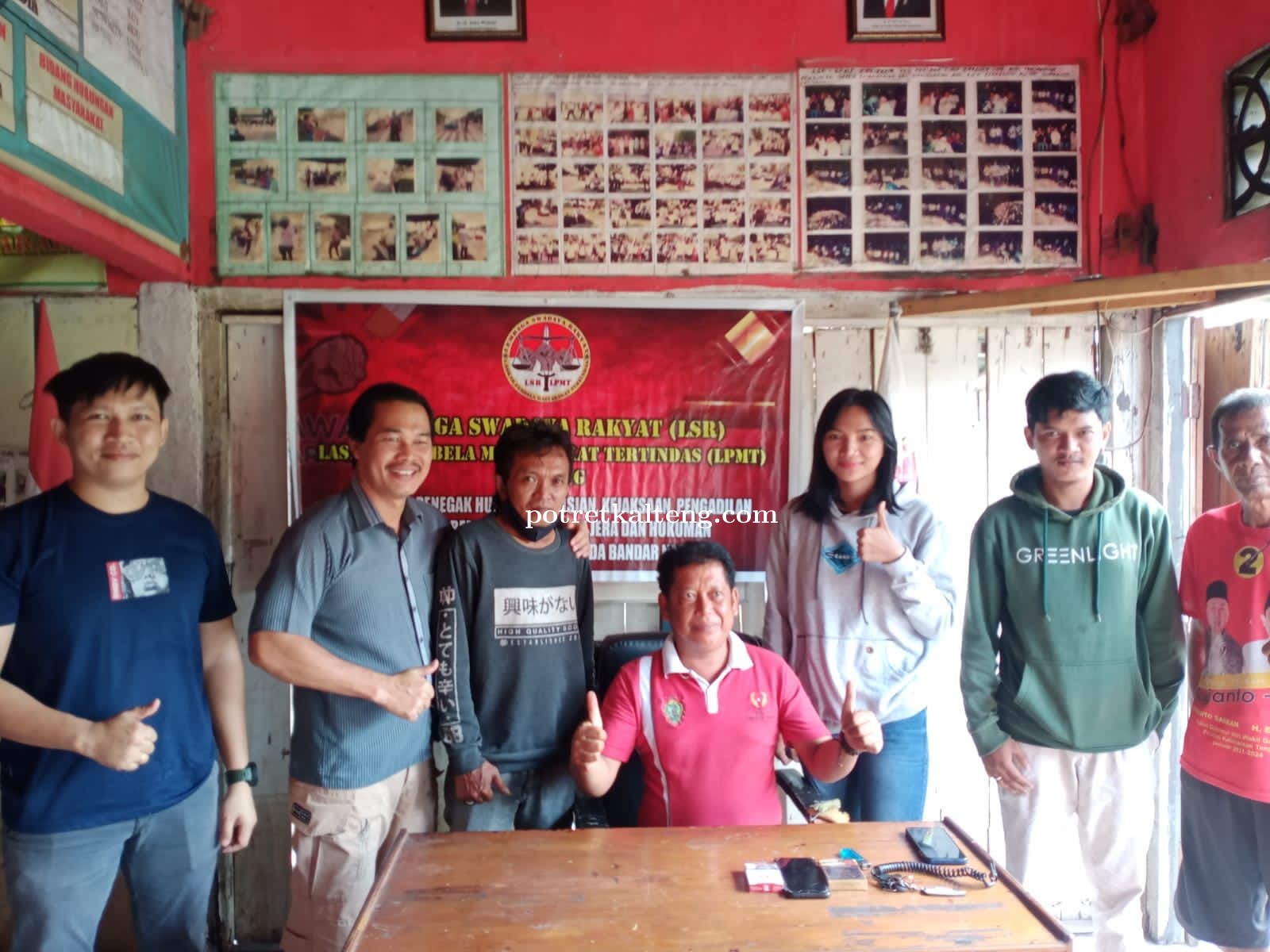 Aktif Kegiatan Kamtibmas, Personel Intel Brimob Polda Kalteng Kunjungi Markas LSR LPMT Kalteng