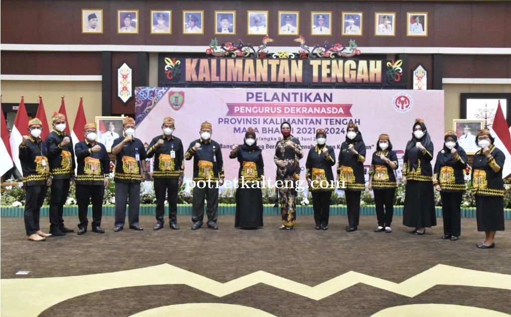 Pengurus Dekranasda Provinsi Kalteng Priode 2021-2024 Resmi Dilantik