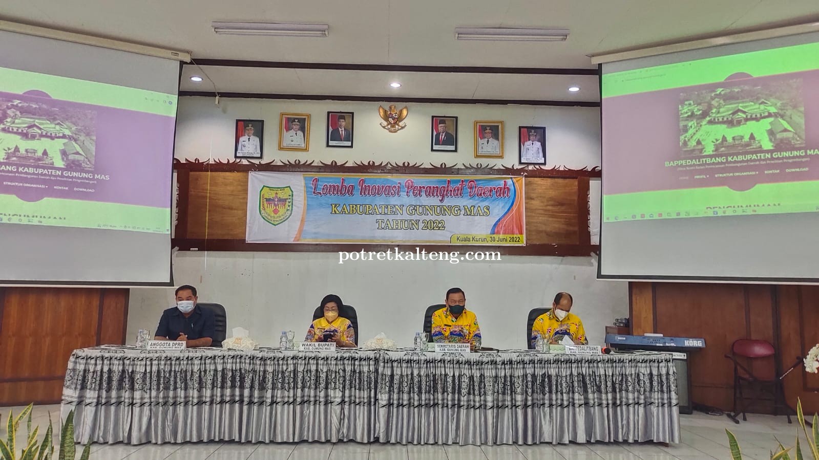 Pemkab Gunung Mas Laksanakan Penilaian Lomba Inovas Perangkat Daerah Tahun 2022