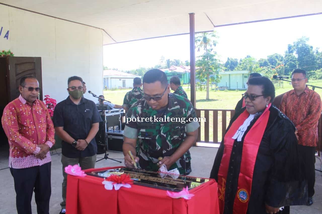 Wujudkan Toleransi Beragama, Danrindam XVIII/Kasuari Resmikan Gereja Solagratia
