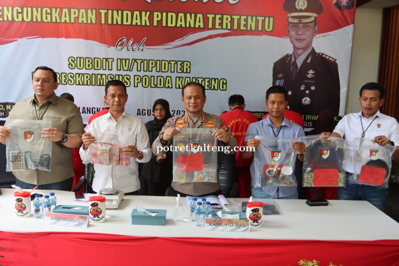 Hasil Ops PETI Telabang 2022, Polda Kalteng Amankan 1 Kg Emas dan 1 Unit Excavator