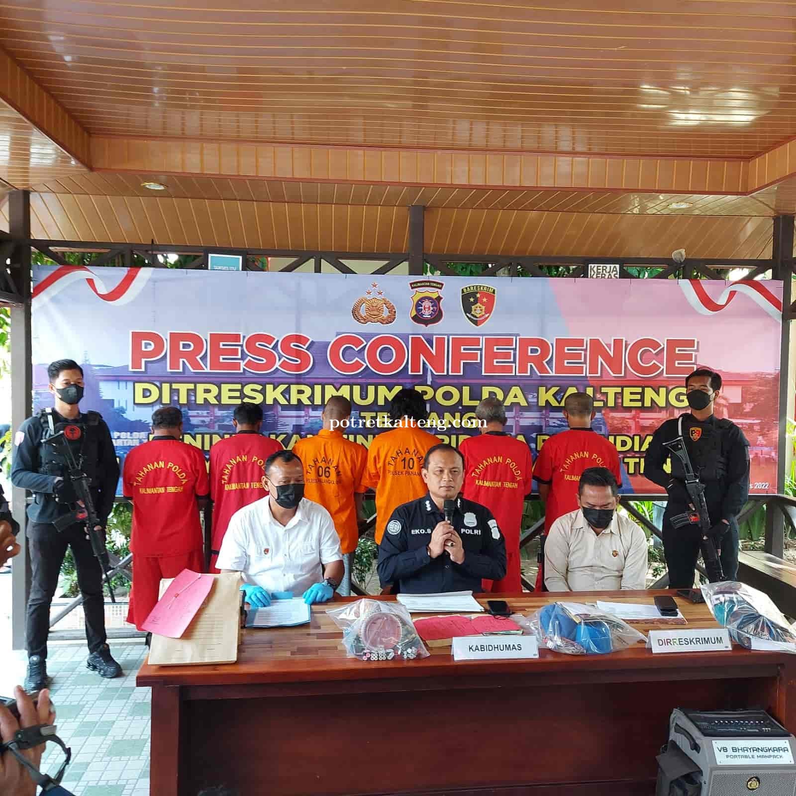 Komitmen Berantas Judi Online dan Ofline, Polda Kalteng Amankan 57 Tersangka