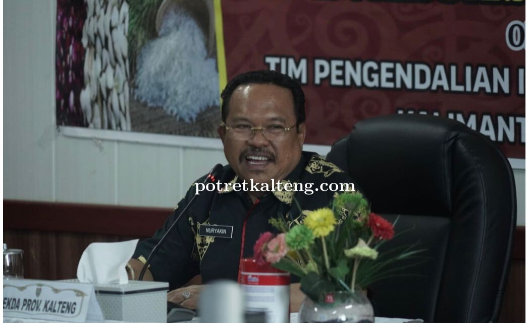 Sekda Kalteng Pimpin Rapat Evaluasi Tim Pengendalian Inflasi Daerah