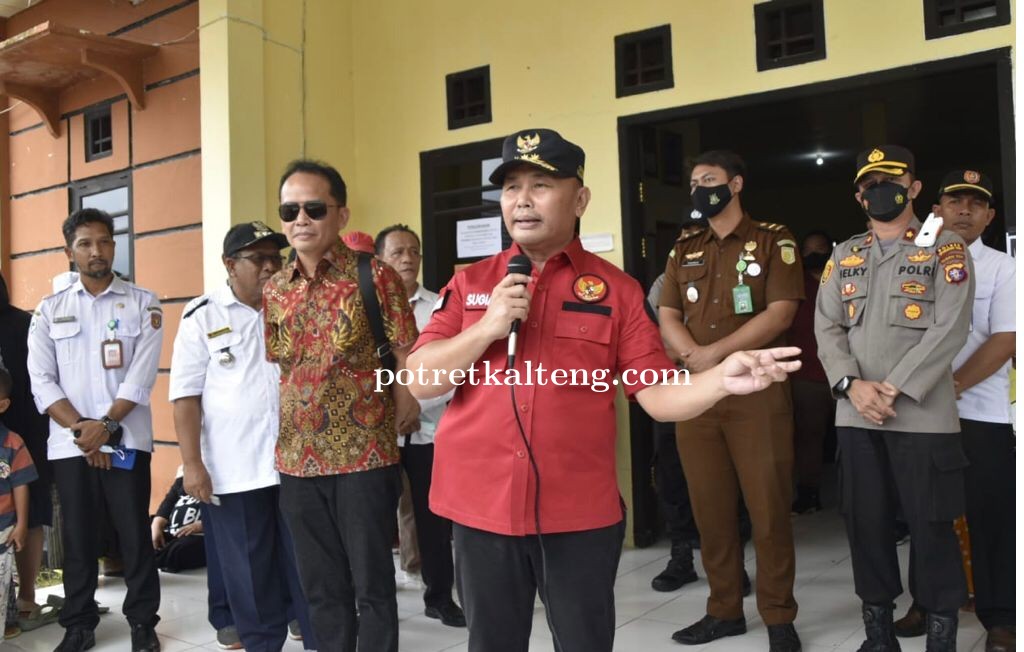 Didampingi DPR RI Gubernur Kalteng Tinjau Pasar Murah dan Pasar Penyeimbang di Kabupaten Kobar