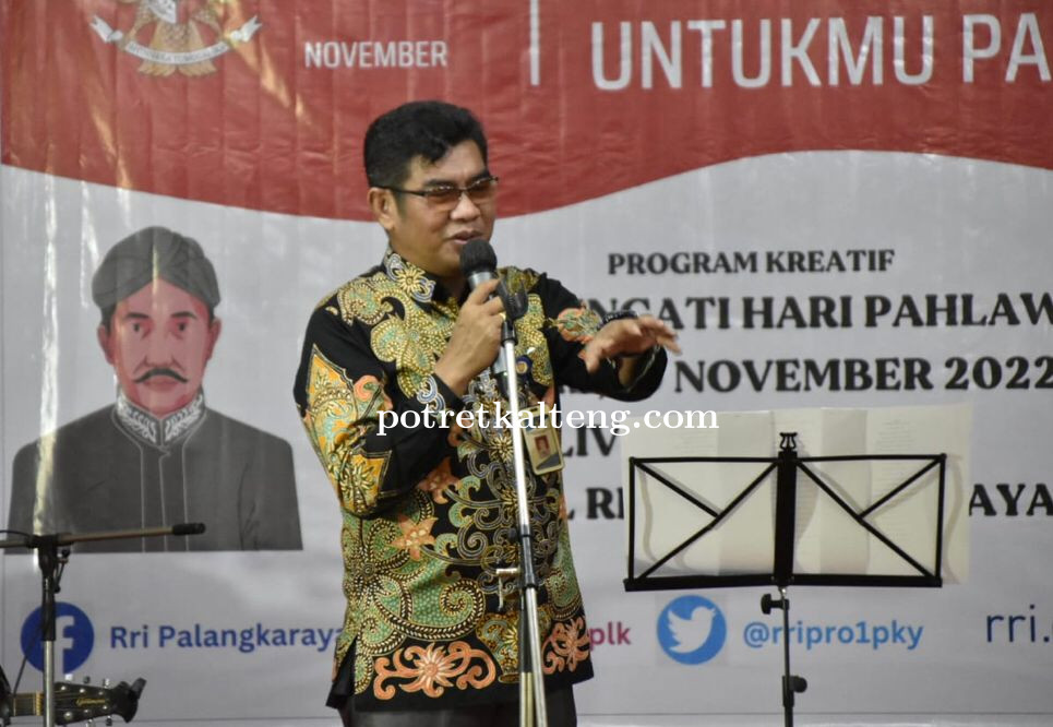 Peringati Hari Pahlawan, Kepala Diskominfosantik Prov. Kalteng Agus Siswadi Bacakan Puisi