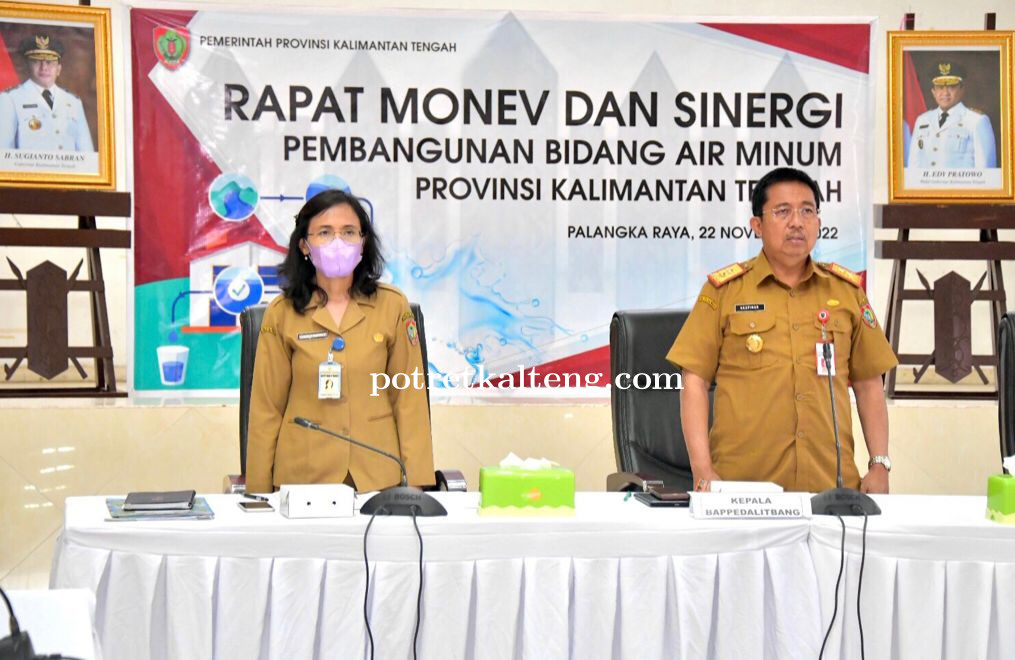 Bappedalitbang Gelar Rapat Sinergi Pembangunan Bidang Air Minum Provinsi Kalimantan Tengah