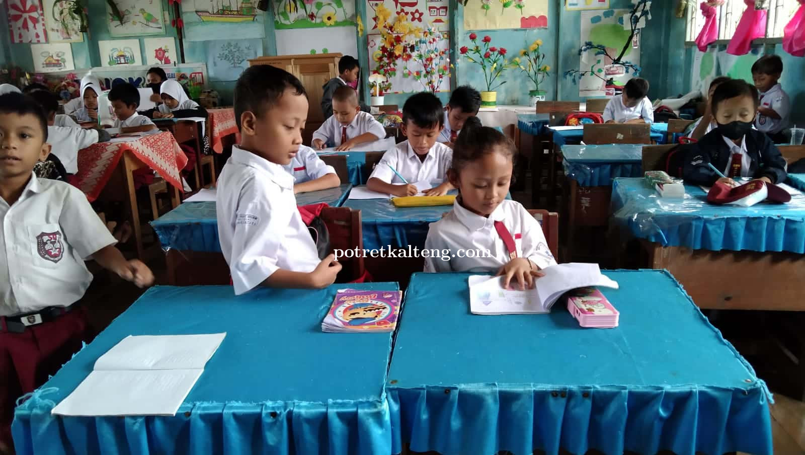Pengerjaan Perbaikan SDN 2 Selat Dalam Rampung Tepat Waktu