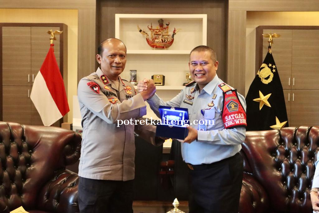 Perkuat Sinergitas, Kepala Kanwil Kemenkumham Kunjungi Kapolda Kalteng