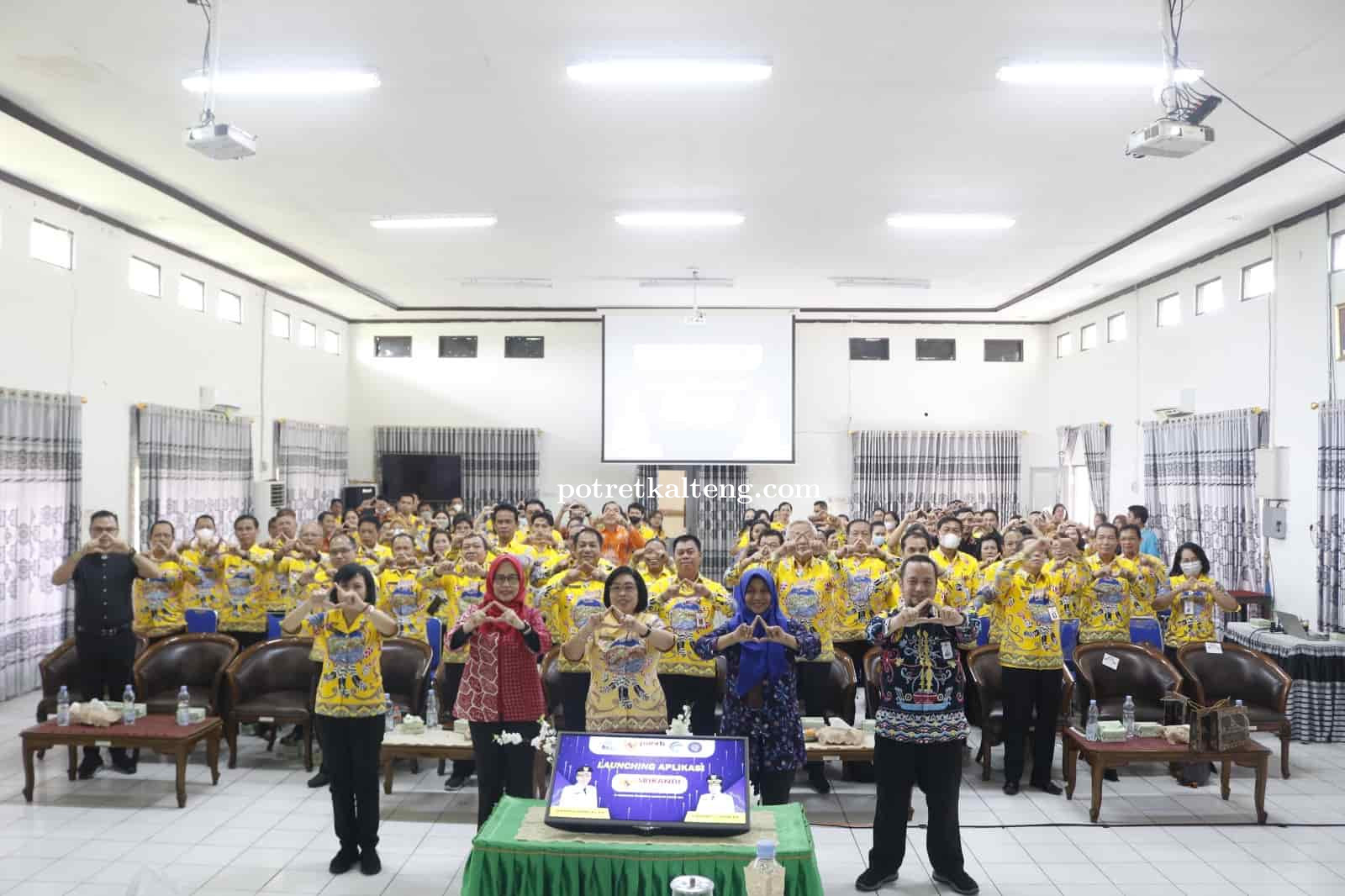 Pemkab Gumas Launching Aplikasi Persuratan Elektronik SRIKANDI.