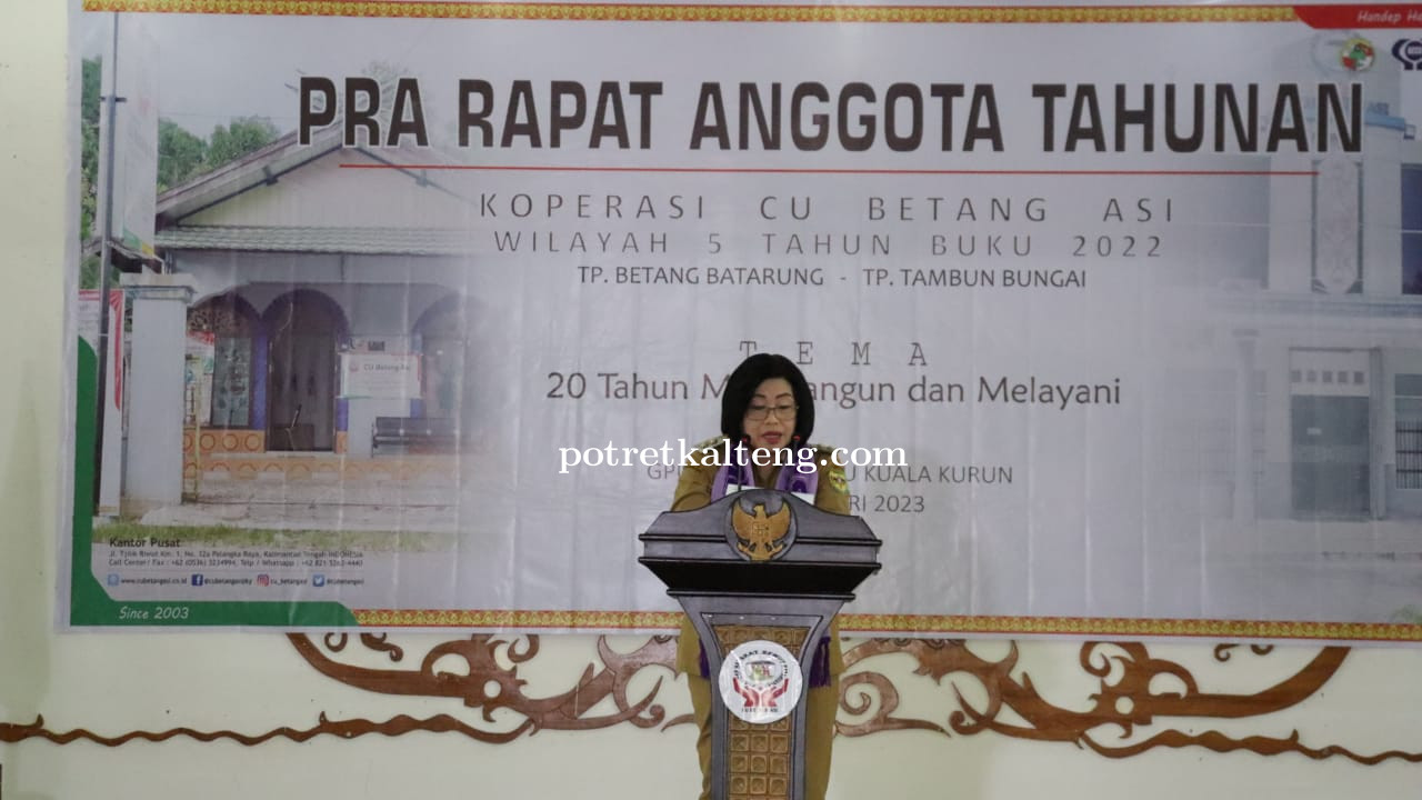 Wakil Bupati Gumas Hadiri Pra RAT CU Betang Asi Tahun Buku 2022