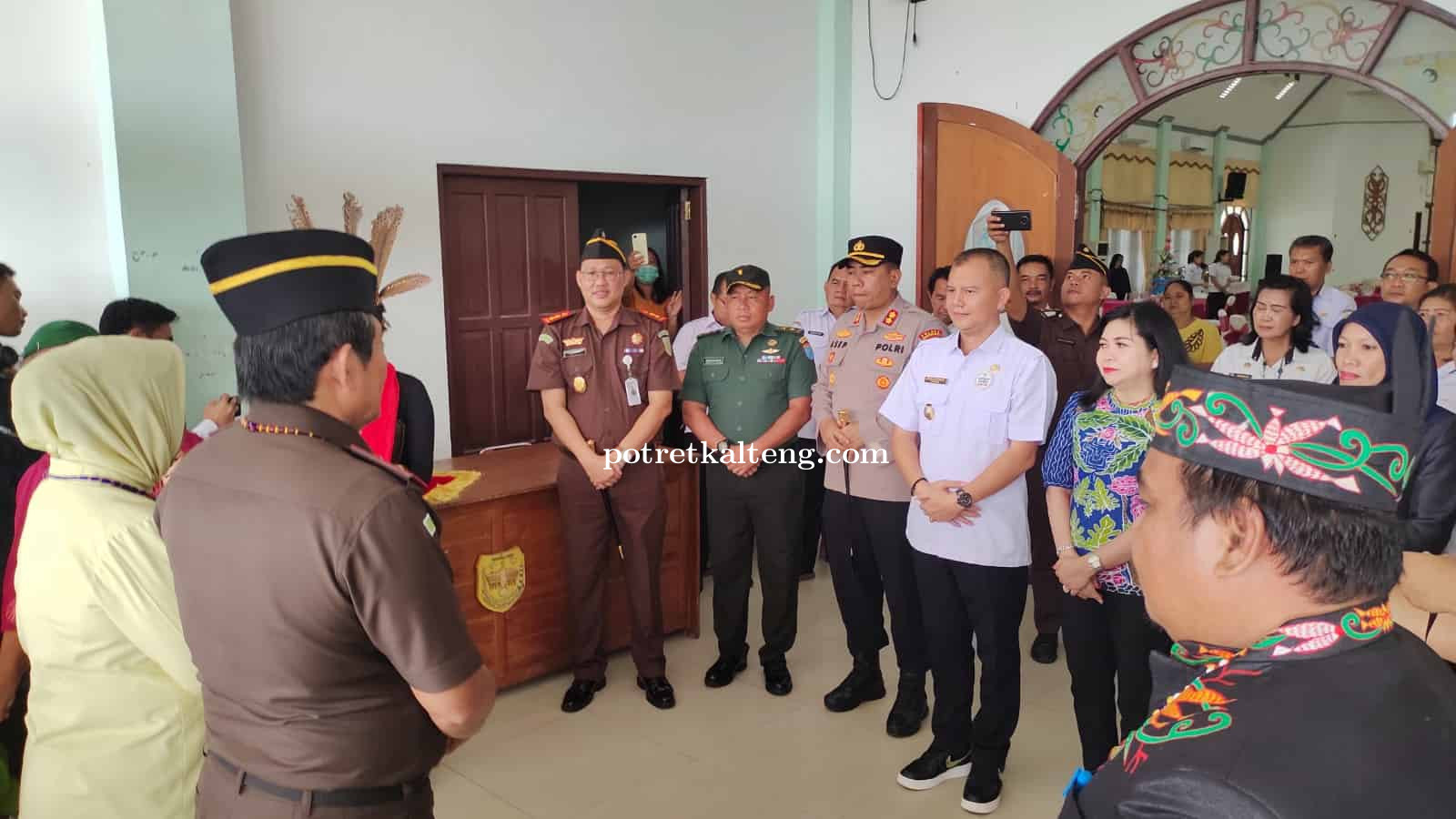 Bupati Gumas Bersama Forkopimda Sambut Kunjungan Kerja Kajati Kalteng 