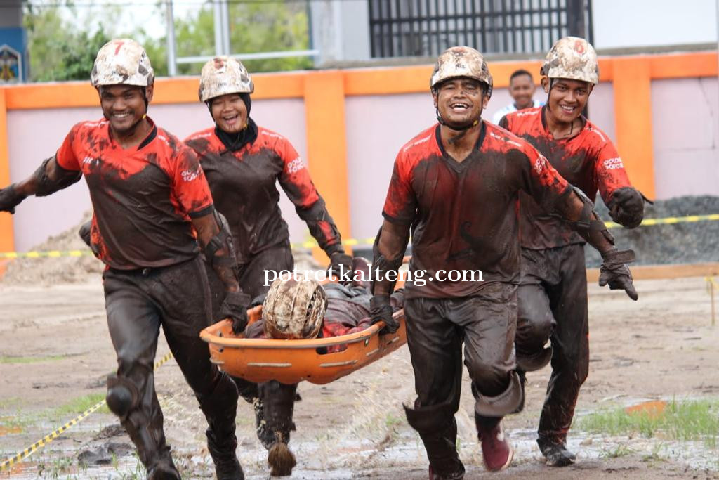 Hut Basarnas Ke-51,Personel Basarnas Palangka Raya Sambut Dengan Penuh Suka Cita dan Meriah