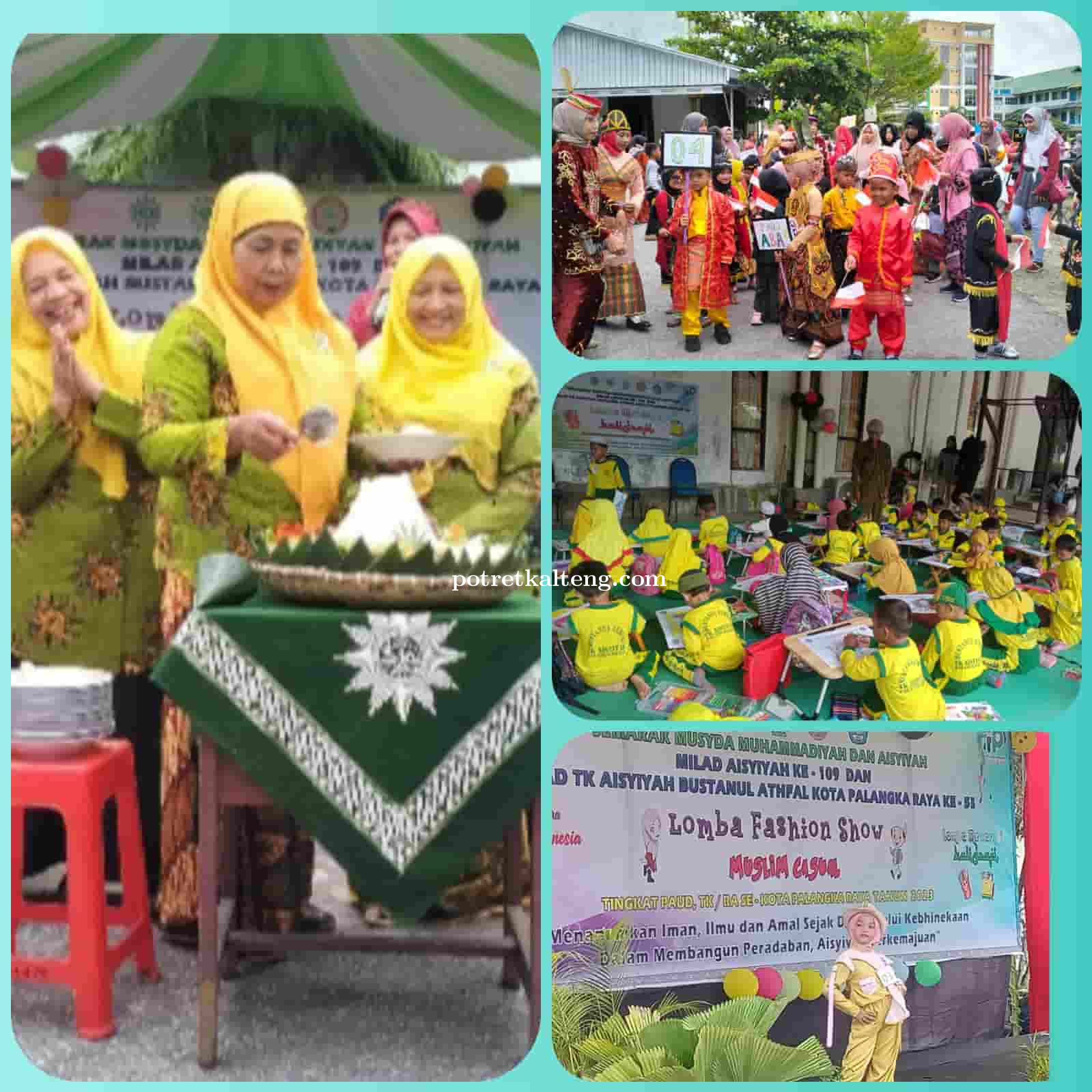 Lomba Mewarnai, Fashion Show, Hingga Karnaval Nusantara ,Semarakkan Milad TK ABA Ke-55