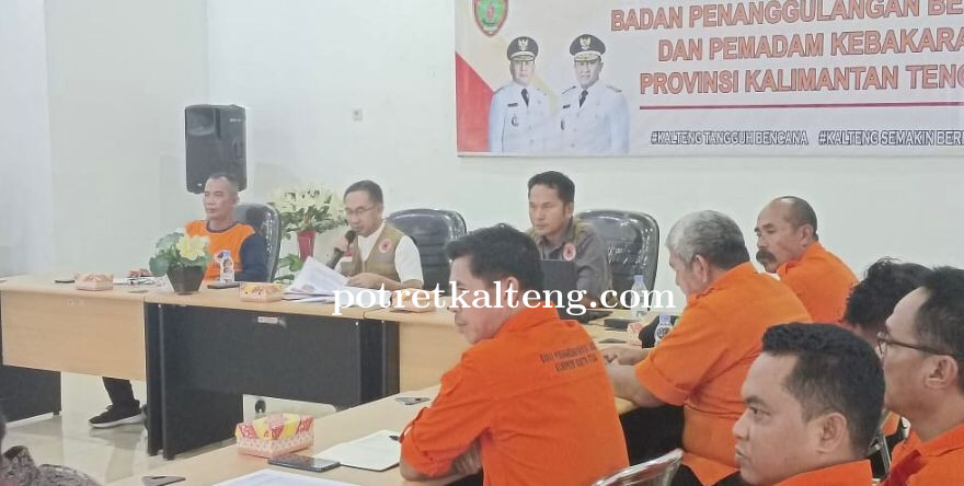 Siaga Hadapi Bencana, BPBPK Prov. Kalteng Gelar Rapat Perencanaan