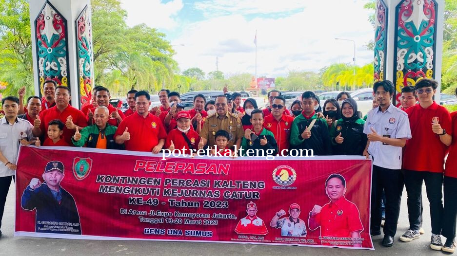 Sekda Kalteng Lepas Kontingen Percasi, Ini Harapan Sekda Kalteng Nuryakin