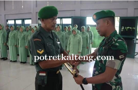 Dandim 1011/Klk Pimpin Kenaikan Pangkat dan Purna Tugas Anggota