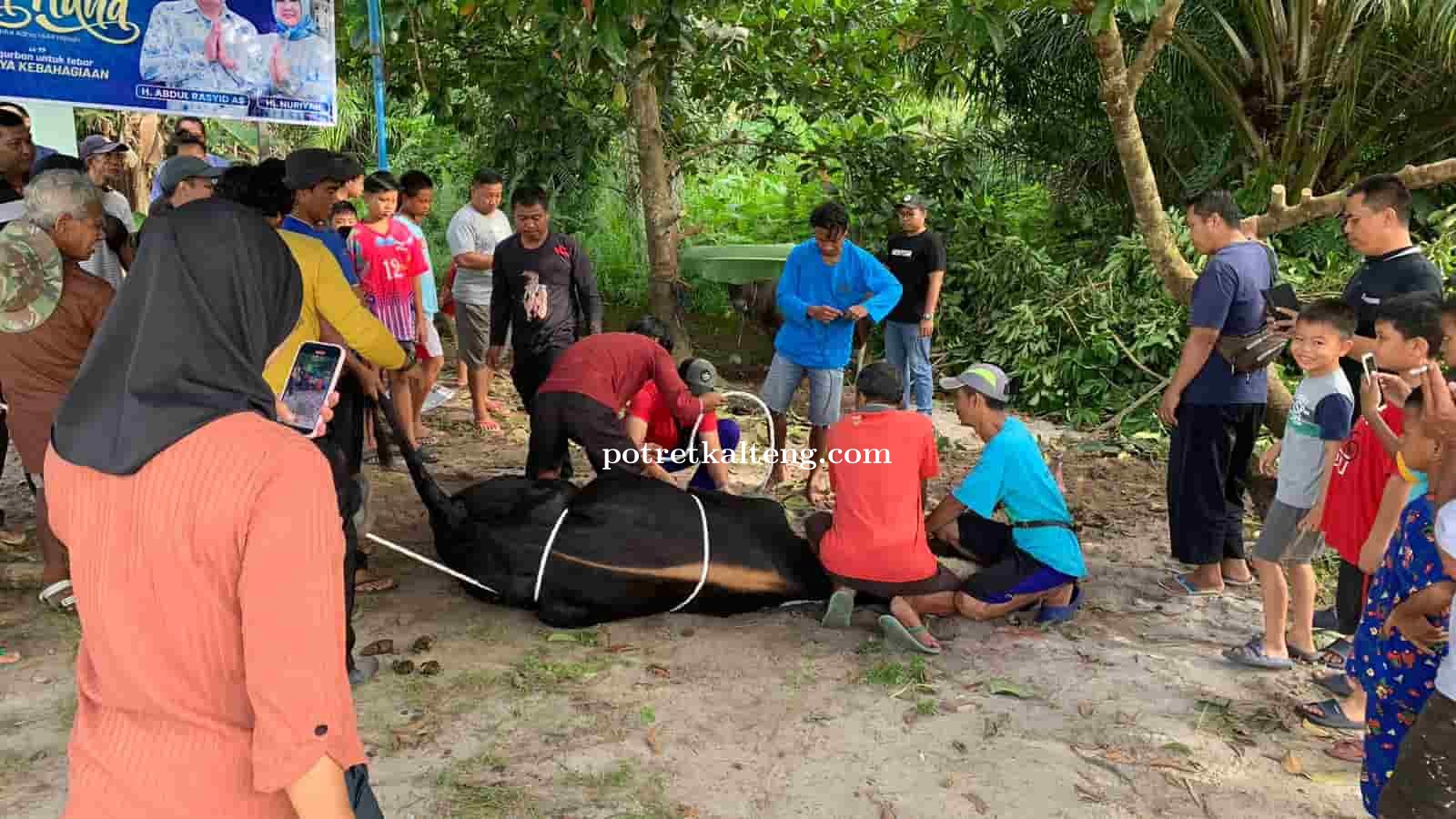 Tebarkan Cahaya Kebahagiaan, Klinik Bisnis dan Monica Rasyid Bagikan 3000 Daging Qurban