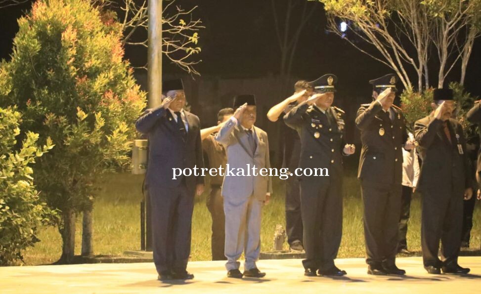 Wagub Kalteng Ikuti Apel Kehormatan dan Renungan Suci Peringatan HUT ke-78 Kemerdekaan RI