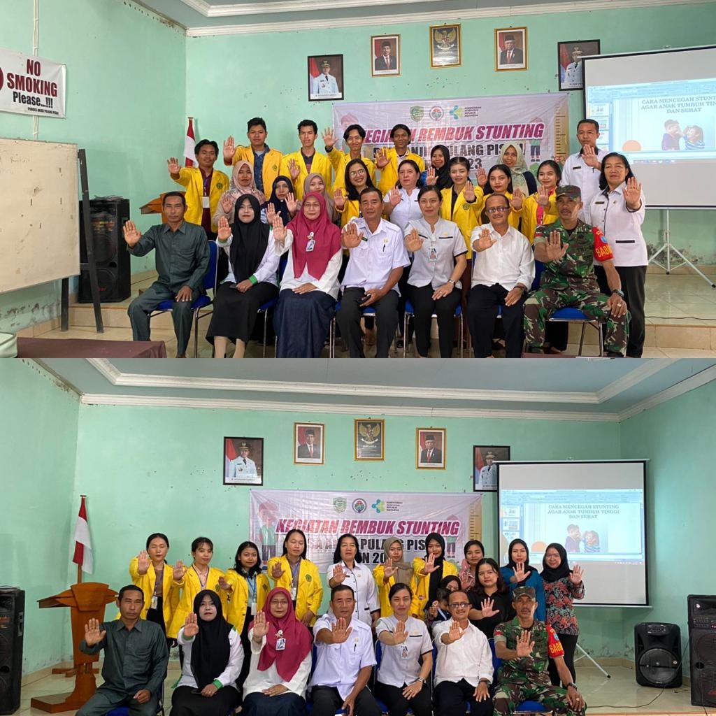 Mahasiswa KKN-T UPR dan Perangkat Desa Anjir Lakukan Sosialisasi Pencegahan Stunting