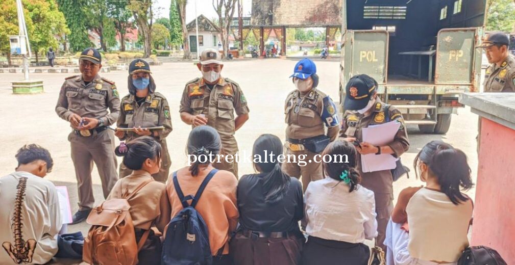 Belasan Pelajar Bolos di Kawasan Mantikei Diamankan Petugas Satpol PP
