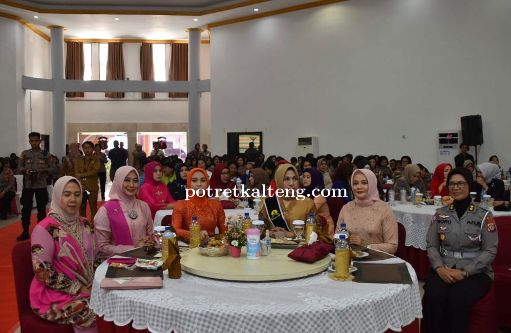 Ketua TP-PKK Kalteng, Ivo Sugianto Sabran Hadiri Syukuran Hari Jadi ke-75 Polwan RI di Polda Kalteng