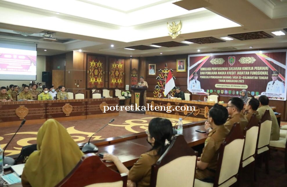 Simulasi Penyusunan SKP dan PAK Jabatan Fungsional Pengelola PBJ di Lingkup Pemprov Kalteng