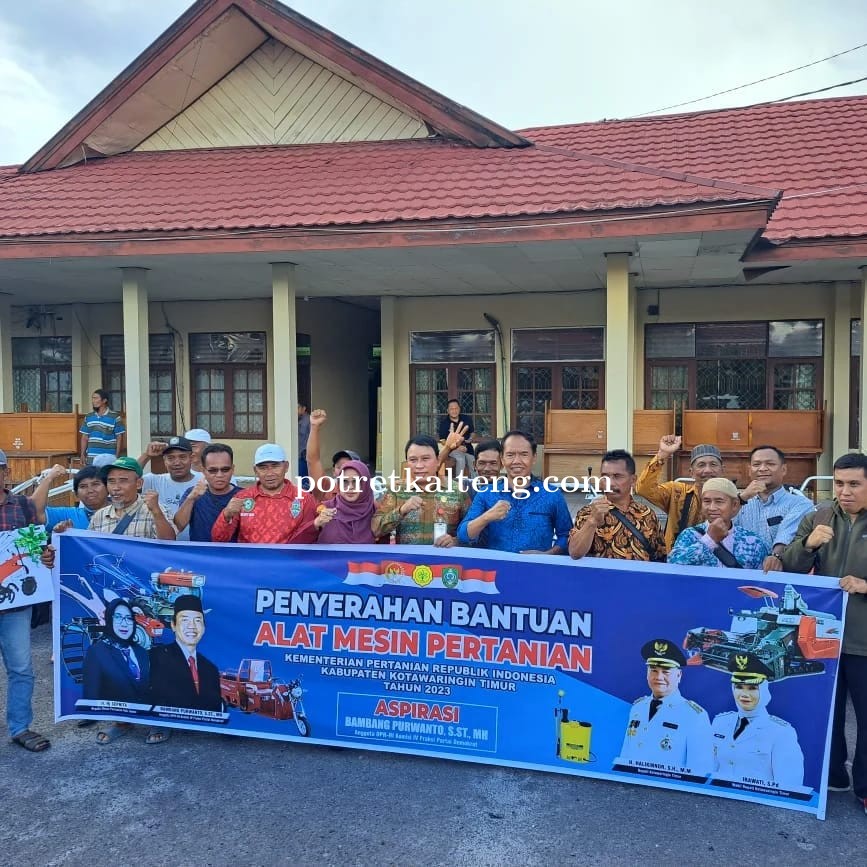 Buat Gebrakan Besar, Bambang Purwanto Bantu 74 Kelompok Tani di Kotawaringin Timur 