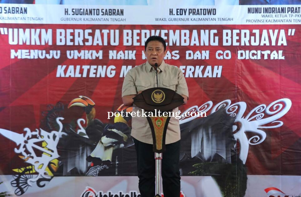 Wagub Kalteng H. Edy Pratowo Buka Jambore UMKM Wilayah Tengah Provinsi Kalteng Tahun 2023