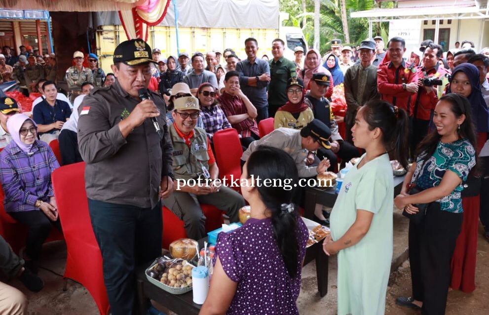 Akhiri Kunker DAS Barito, Wagub Kalteng Buka Pasar Penyeimbang di Bartim dan Barsel