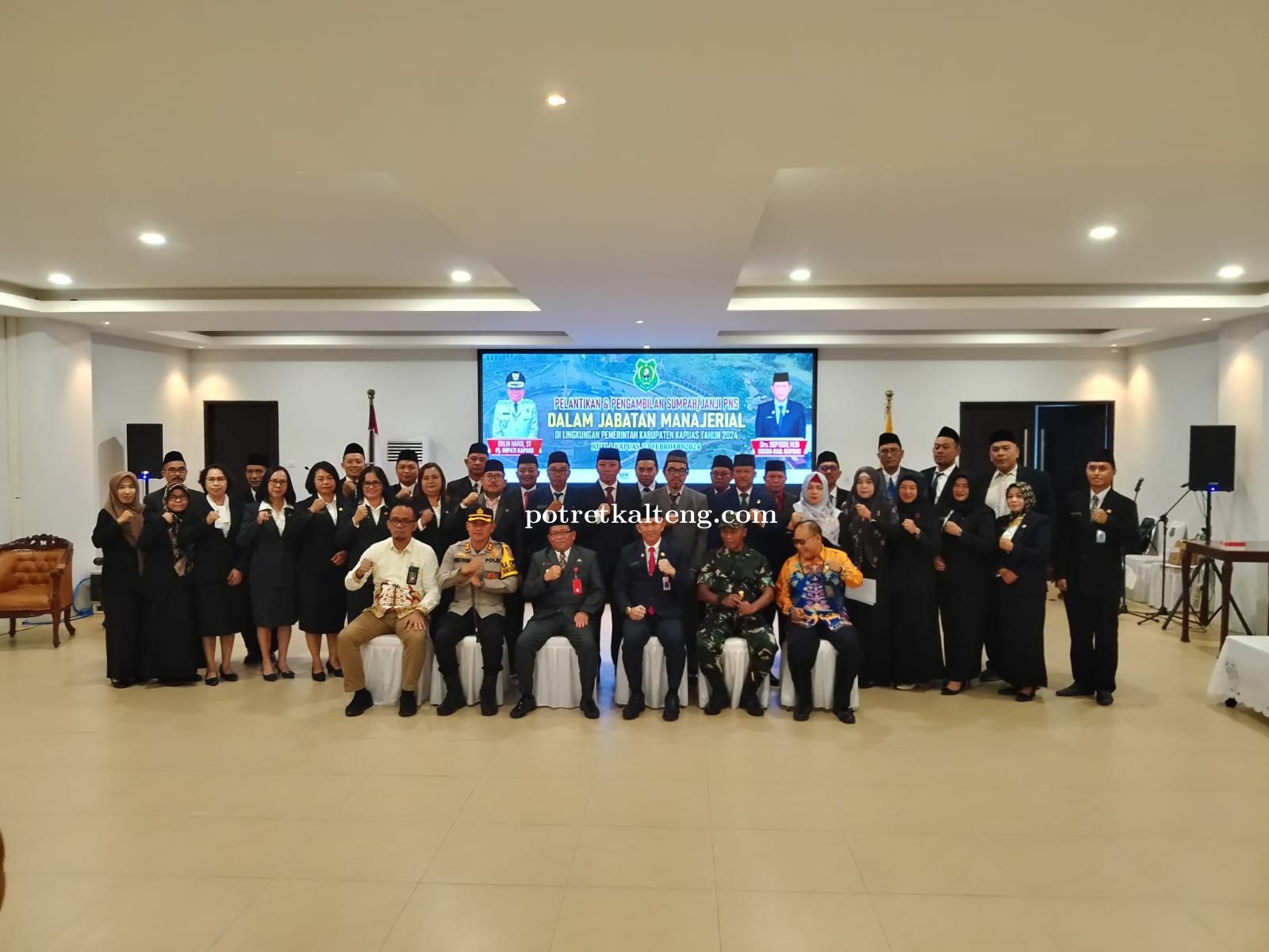 Pj Bupati Kapuas Lantik Pejabat Eselon III dan Eselon IV di Lingkungan Pemkab Kapuas