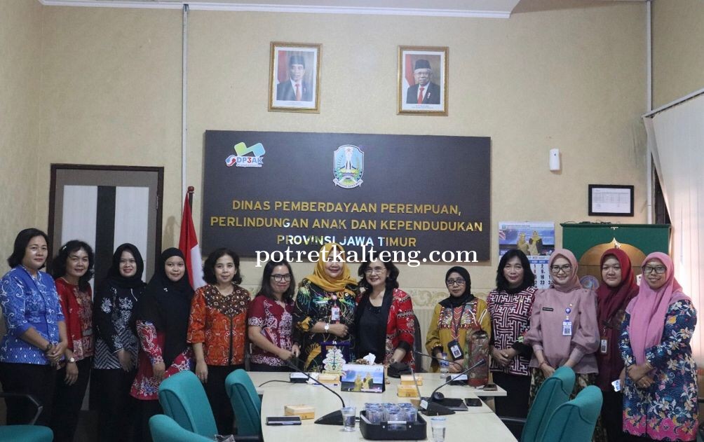 Dinas P3APPKB Provinsi Kalteng Lakukan Kunjungan Kerja ke Dinas P3AK dan UPT PPA Jatim