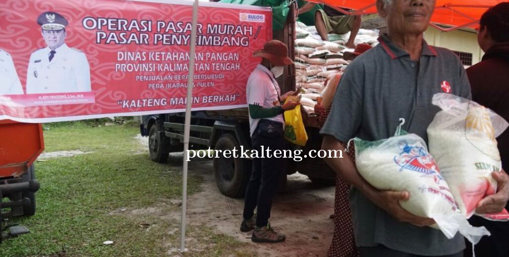 Sediakan Bahan Pokok Murah, Pemprov Kalteng Gelar Pasar Penyeimbang di Kelurahan Langkai