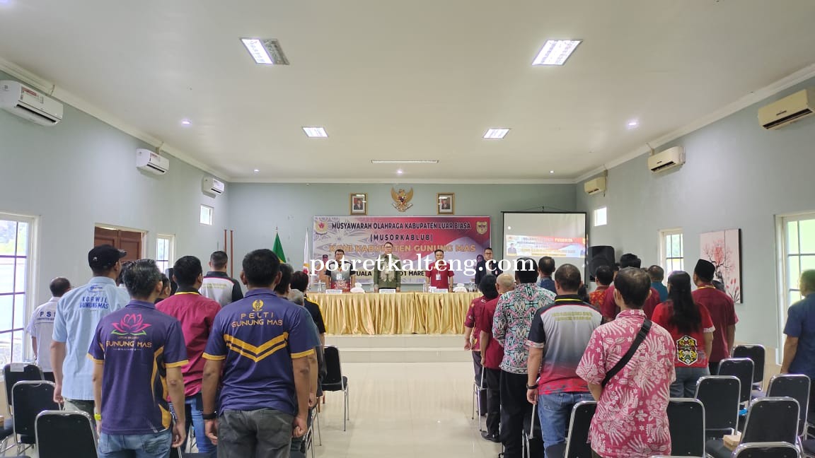 Bupati Pesankan Pengurus Baru KONI Gunung Mas Ciptakan Program Membangun dan Bermanfaat