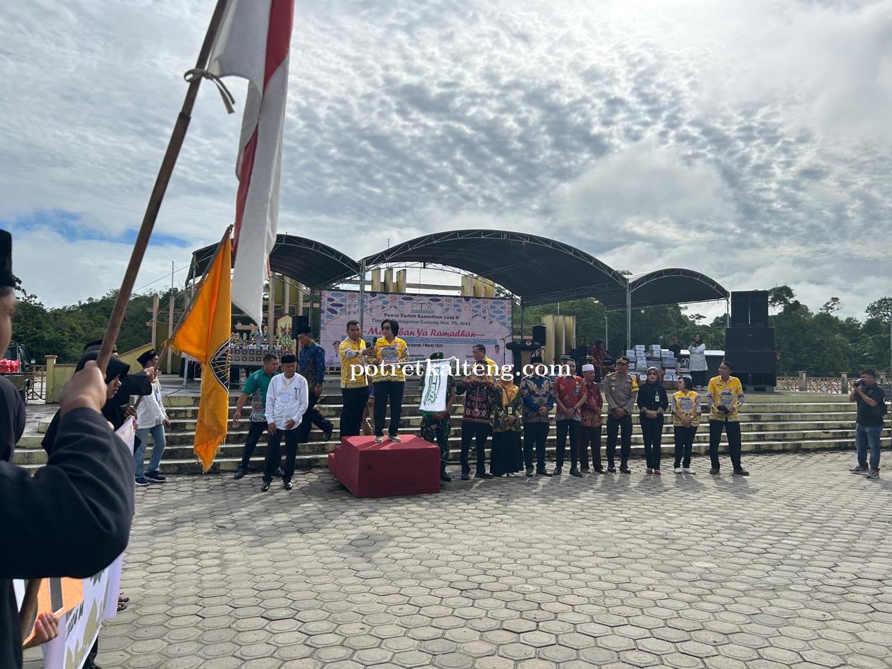Wakil Bupati Gunung Mas Hadir Kegiatan Pawai Tarhib Ramadhan 1445 H