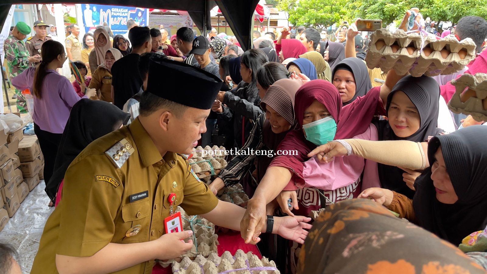 Stabilkan Harga Jelang Idul Fitri 1444 H, Pemkab Barsel Gelar Gerakan Pangan Murah Usaha