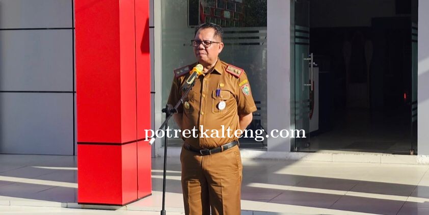 Kepala Dislutkan Kalteng Pimpin Apel Besar ASN Lingkungan Dislutkan Kalteng
