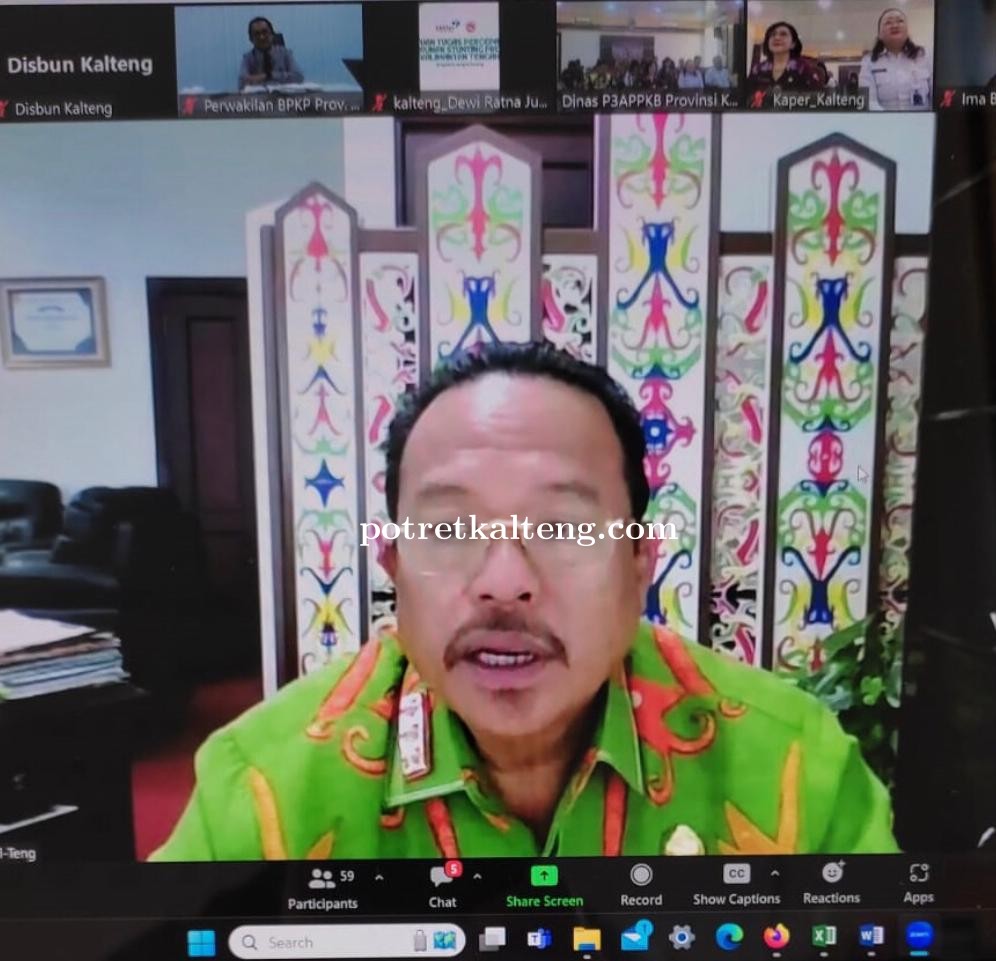 Sekda Kalteng ikuti Entry Meeting Evaluasi Akselerasi Penurunan Stunting Tahun 2024 Prov. Kalteng