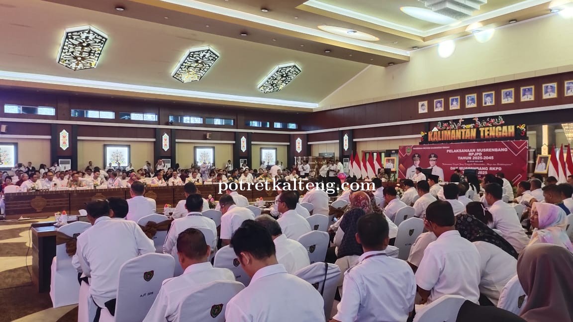 Bupati Gumas Hadiri Musrenbang RPJPD dan RKPD Provinsi Kalteng Tahun 2024