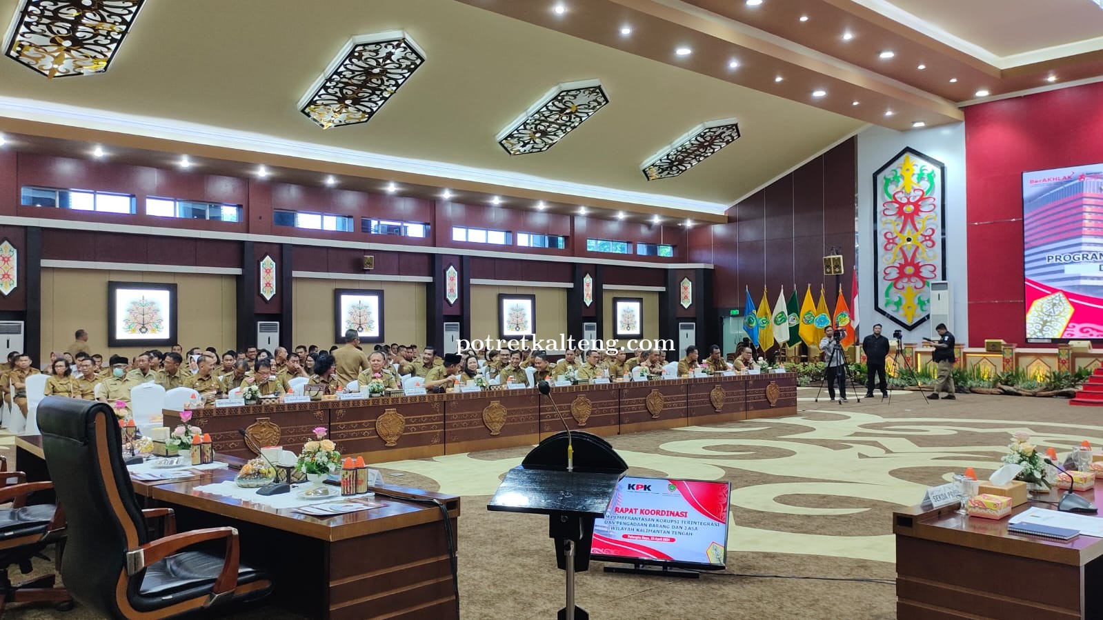 Bupati Gumas Hadiri Rakor Program Pemberantasan Korupsi Wilayah Kalteng