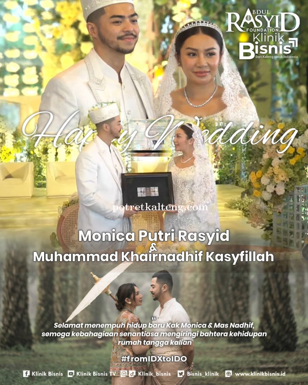 Monica Putri Rasyid Resmi Menikah, Ini Dia Sosok Pria Yang Berhasil Menaklukkan Hati Anak Sultan Ter