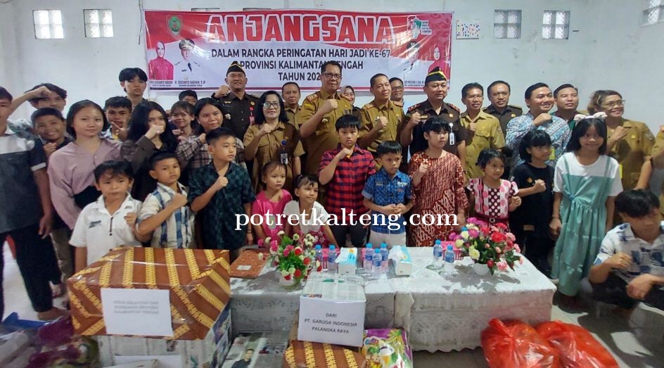 Peringati HUT Kalteng Ke-67, Kepala Dislutkan Kalteng Anjangsana ke LKSA Imanuel
