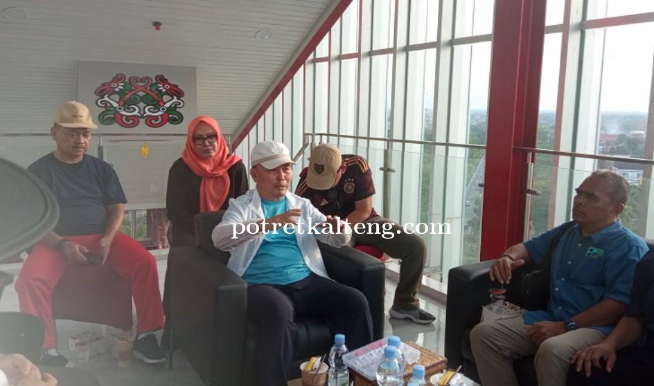 Gubernur Kalteng Tinjau Progres Pembangunan Bundaran Besar dan Ruang Terbuka Hijau