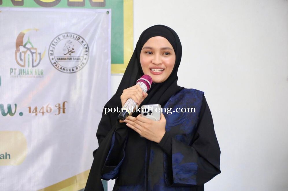 Ketua TP PKK Kalteng, Ivo Sugianto Sabran Hadiri Peringatan Maulid Nabi Muhammad SAW 1446 H
