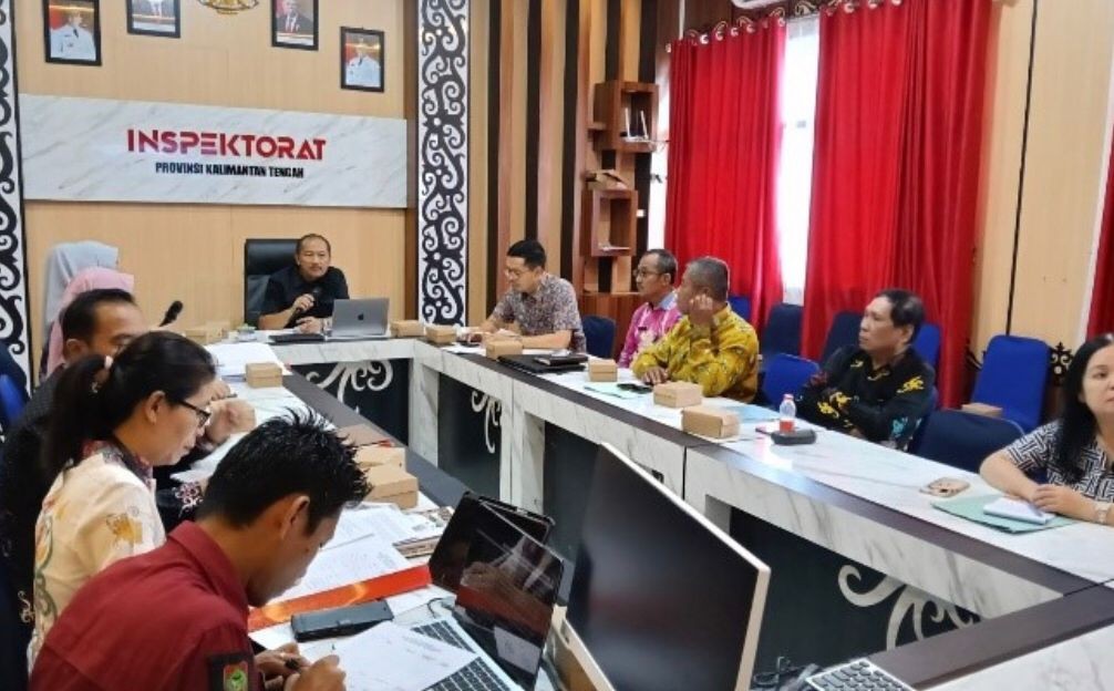 Inspektur Daerah Kalteng Pimpin Rapat Persiapan Sidang Majelis Tuntutan Ganti Rugi Kerugian Daerah