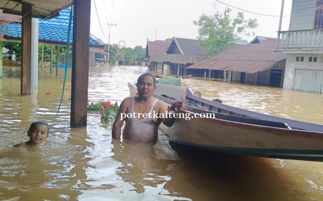 Curah Hujan Tinggi, Desa Bajuh Dan Merapit Kembali Direndam Banjir